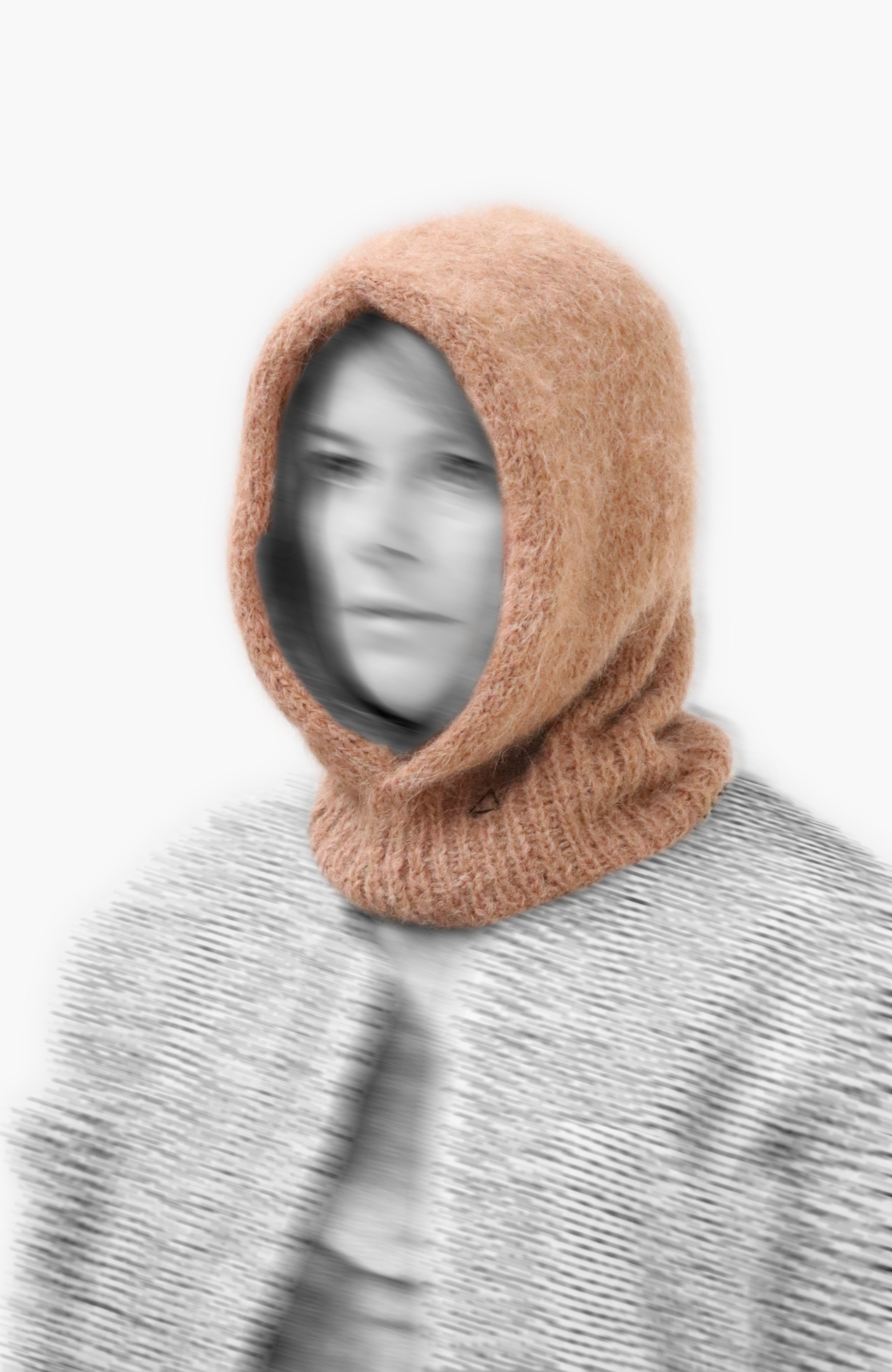 SURI ALPACA BALACLAVA HOOD- CAMEL MELANGE – www.karakoram.de